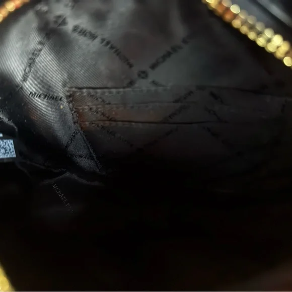 Michael Kors Jet Set Travel Medium Saffiano Leather Crossbody Bag Black - Picture 8 of 9